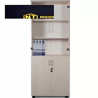 Tủ tài liệu gỗ công nghiệp melamine có 2 buồng AT1960G